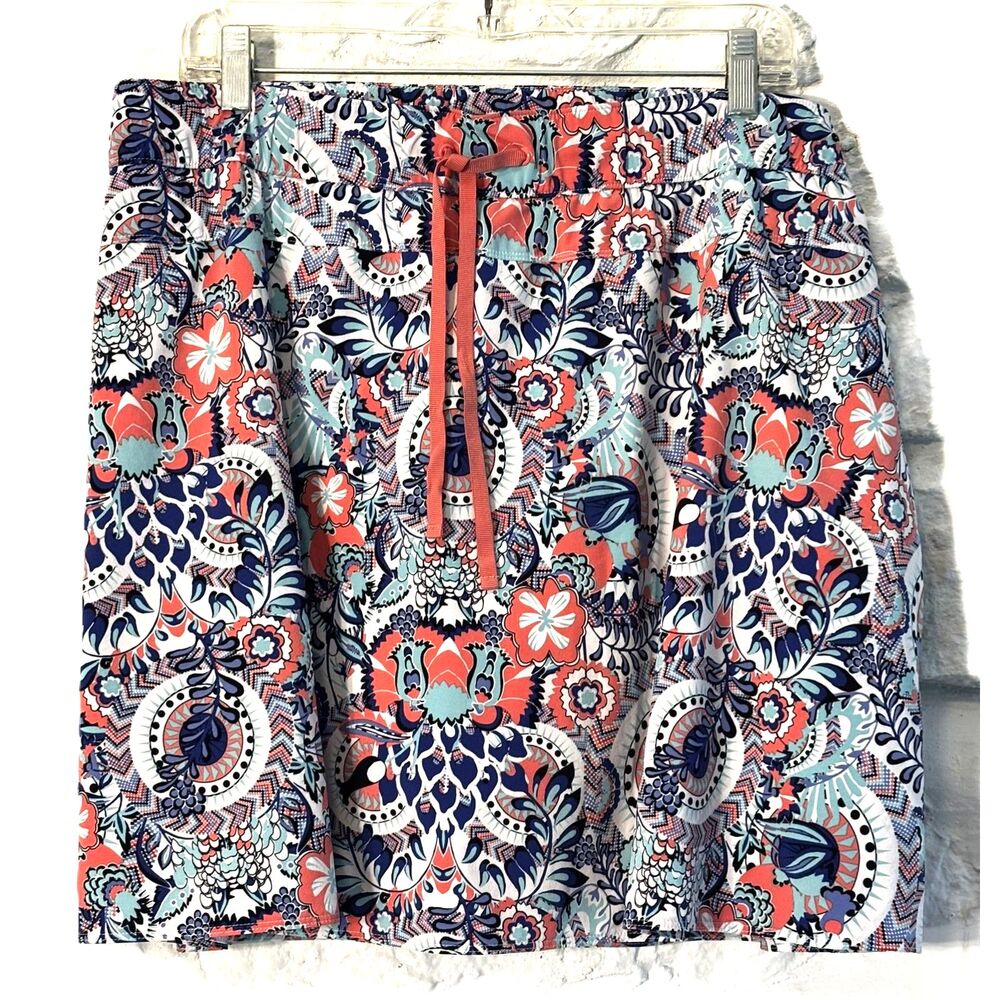 T by Talbots 2X Printed Athletic Skort Paisley Golf Tennis Pickleball Coastal